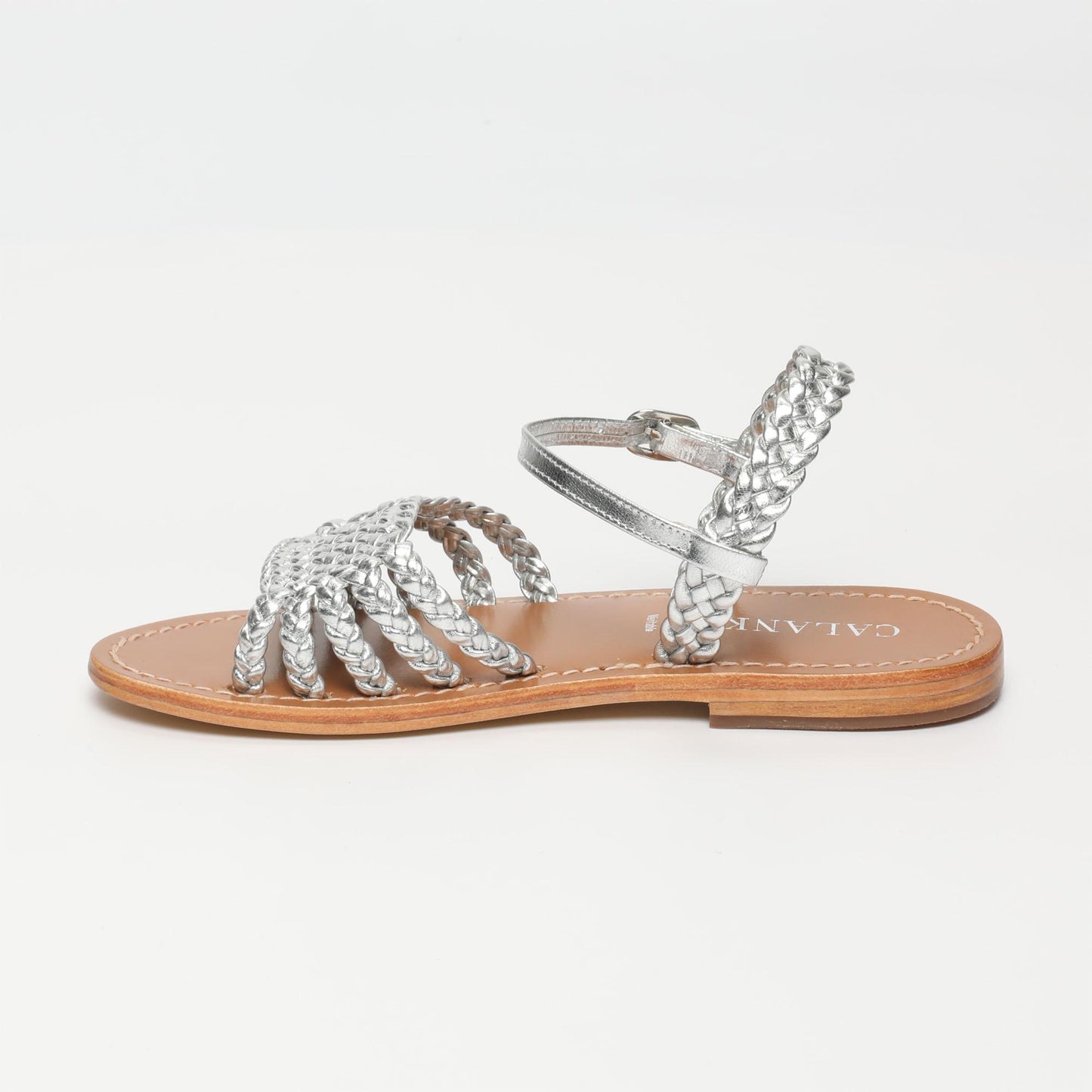 GORDAFAFARID sandales en cuir silver