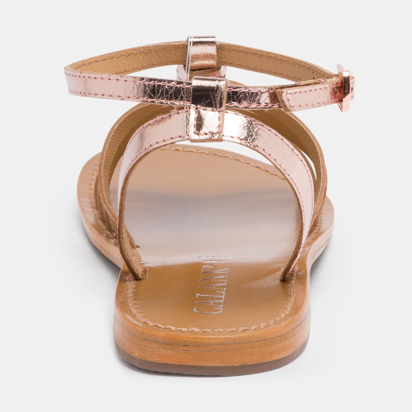 GUARATIBA sandales en cuir pink gold