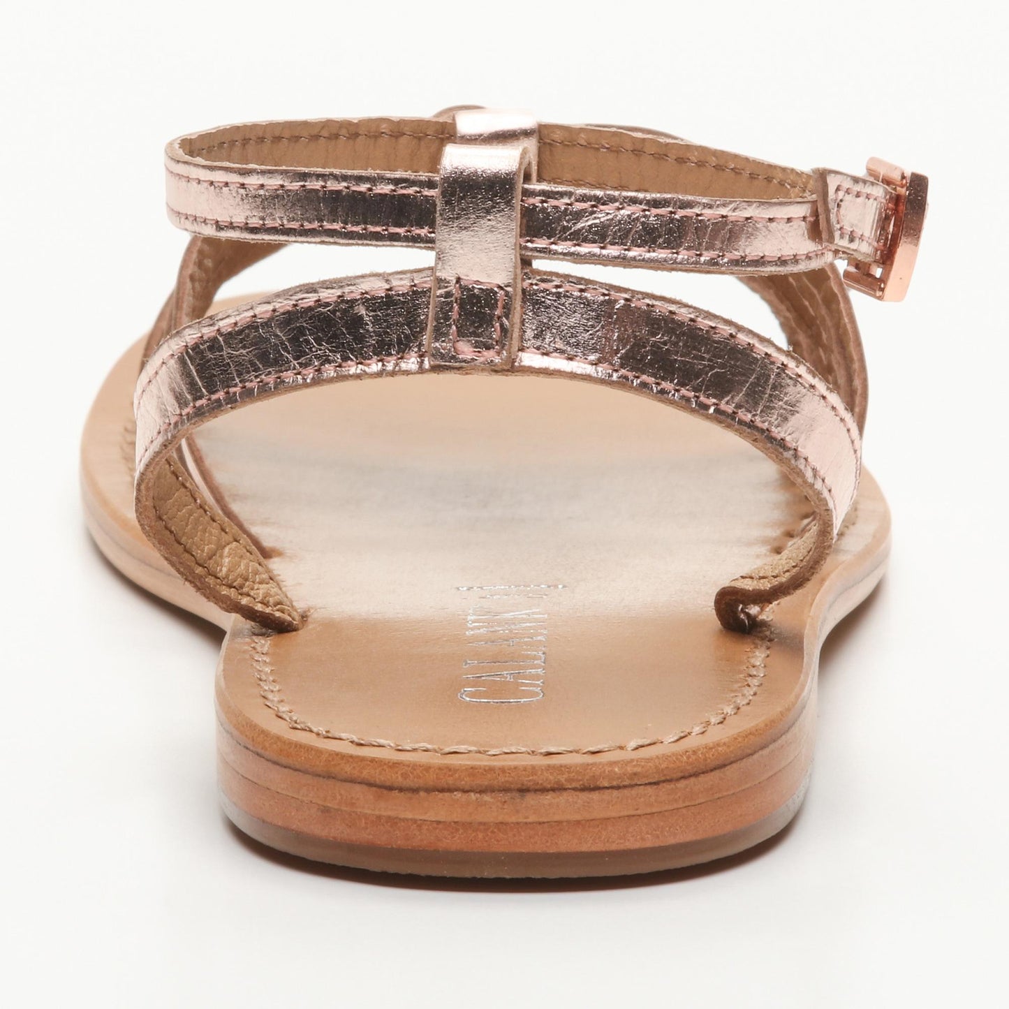 GUARATIBA sandales en cuir pink gold