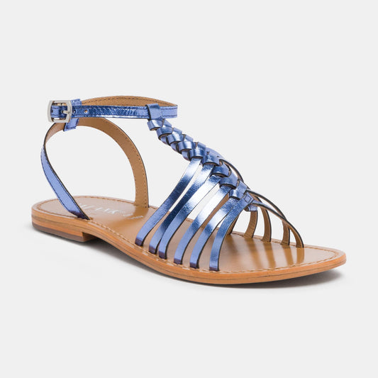 GUARATIBA sandales en cuir royal blue