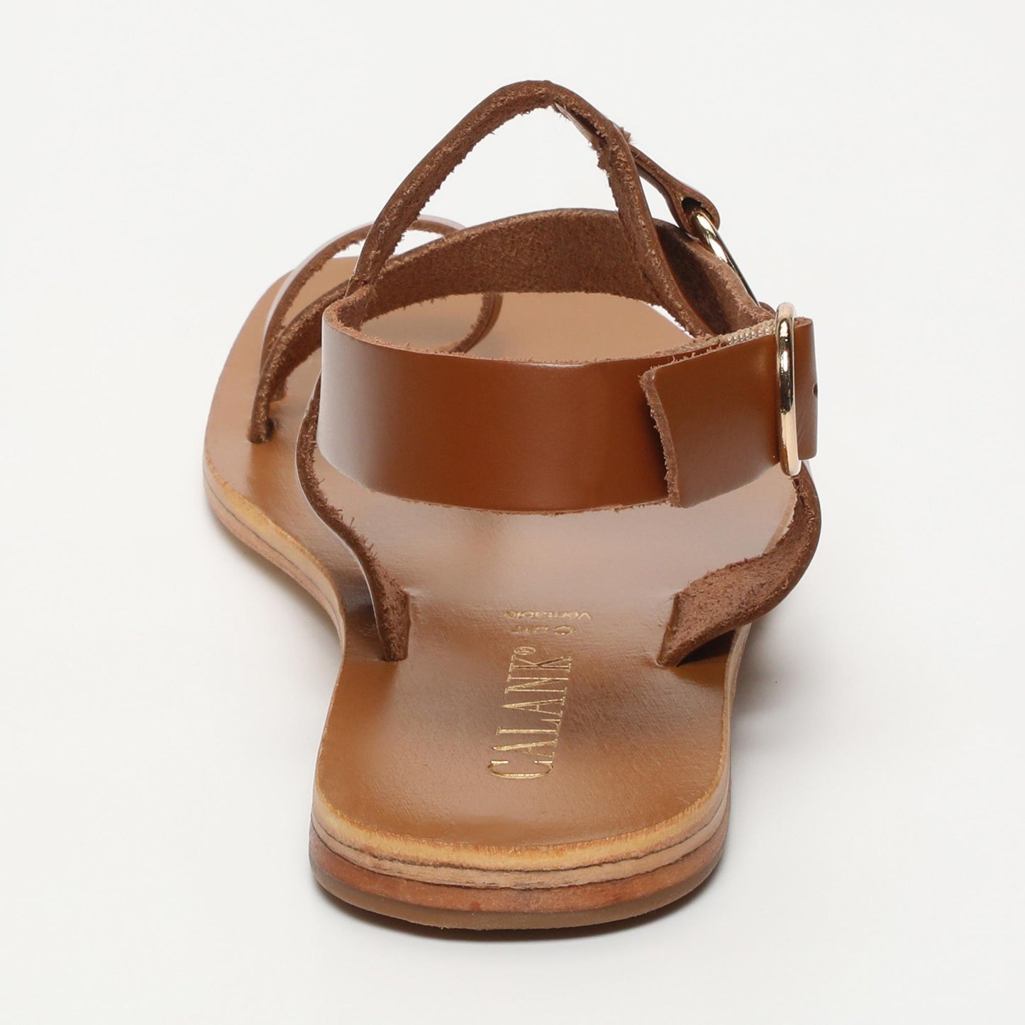Gabriella sandales en cuir camel