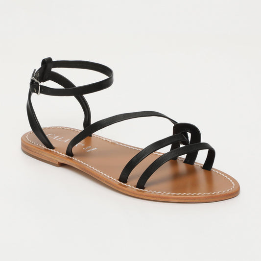 Hailey sandales en cuir black
