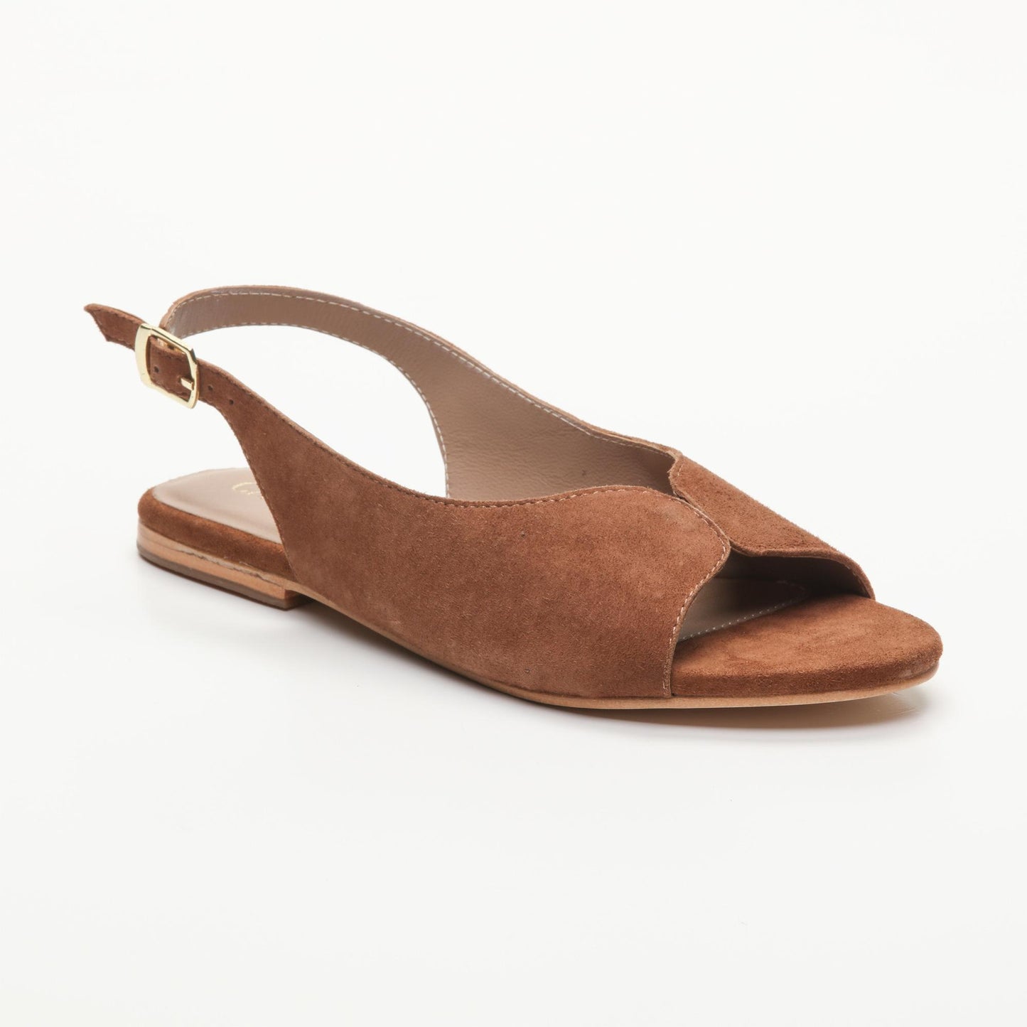 ICA sandales en cuir camel