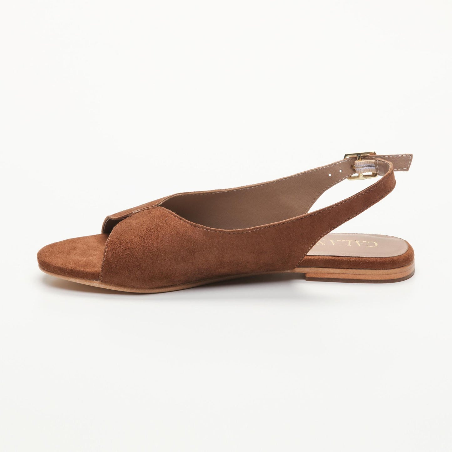 ICA sandales en cuir camel
