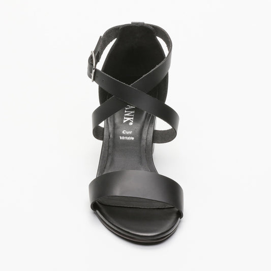 IDOA sandales en cuir black