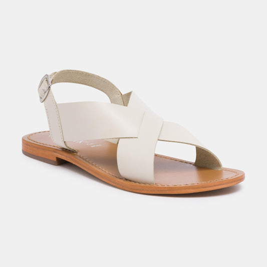 IPANEMA sandales en cuir ivory