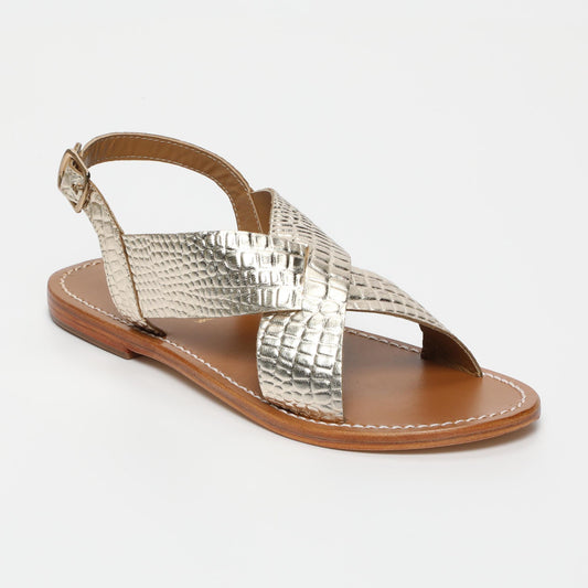 IPANEMA sandales en cuir lt gold croco