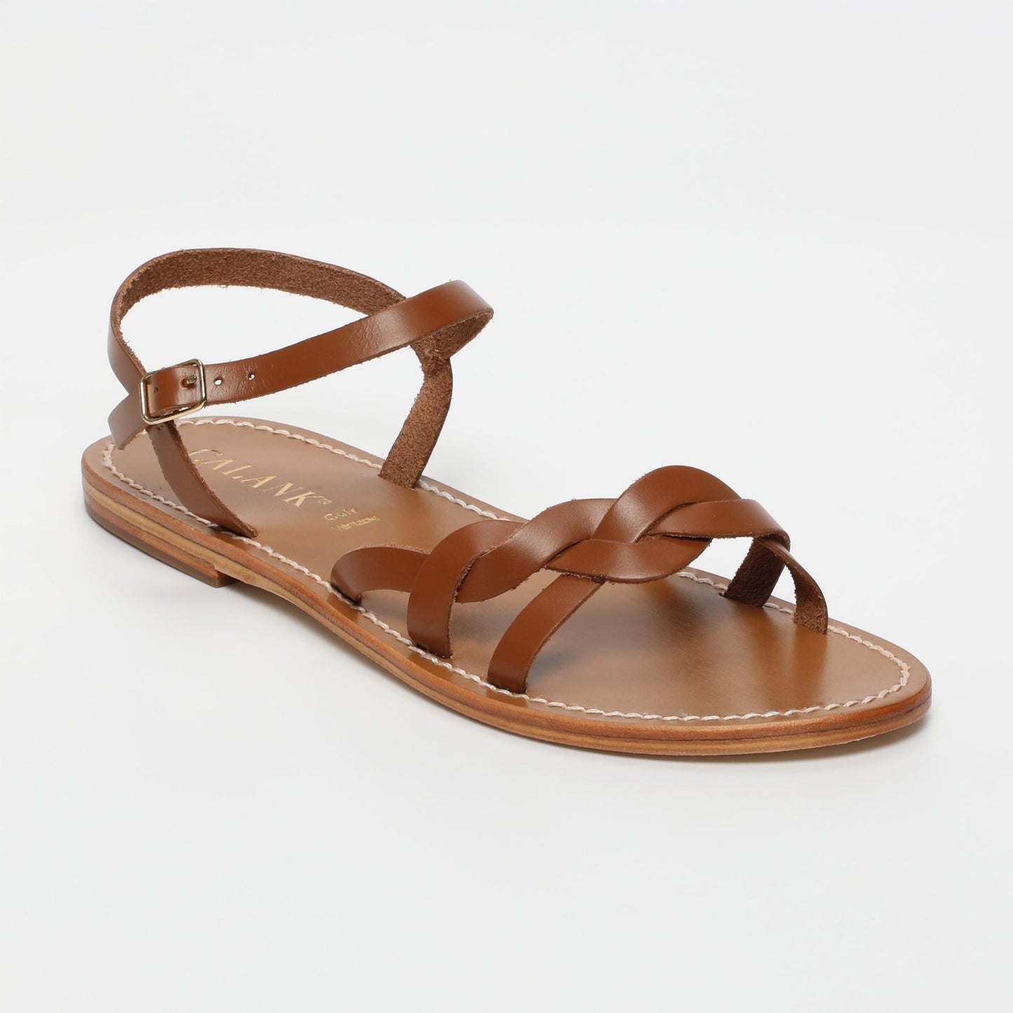 Josephine sandales en cuir camel