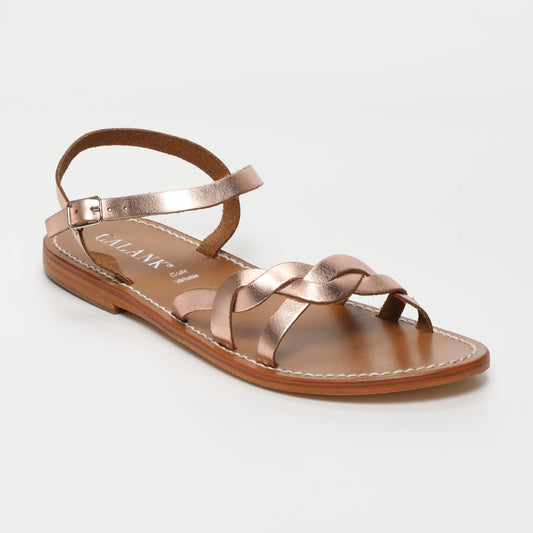 Josephine sandales en cuir rosegold