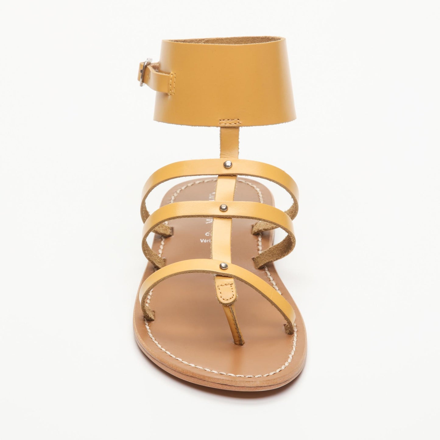 LAMON sandales en cuir yellow