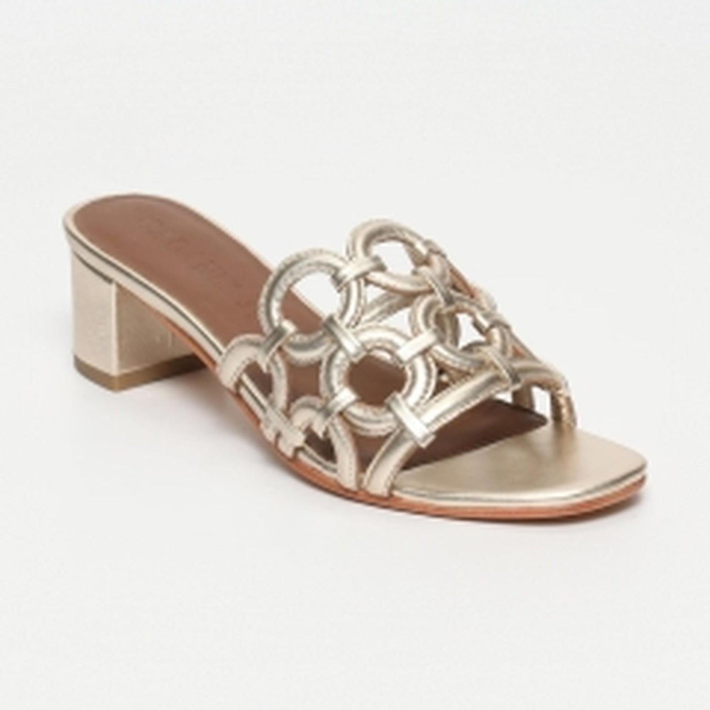 LENNO sandales en cuir gold