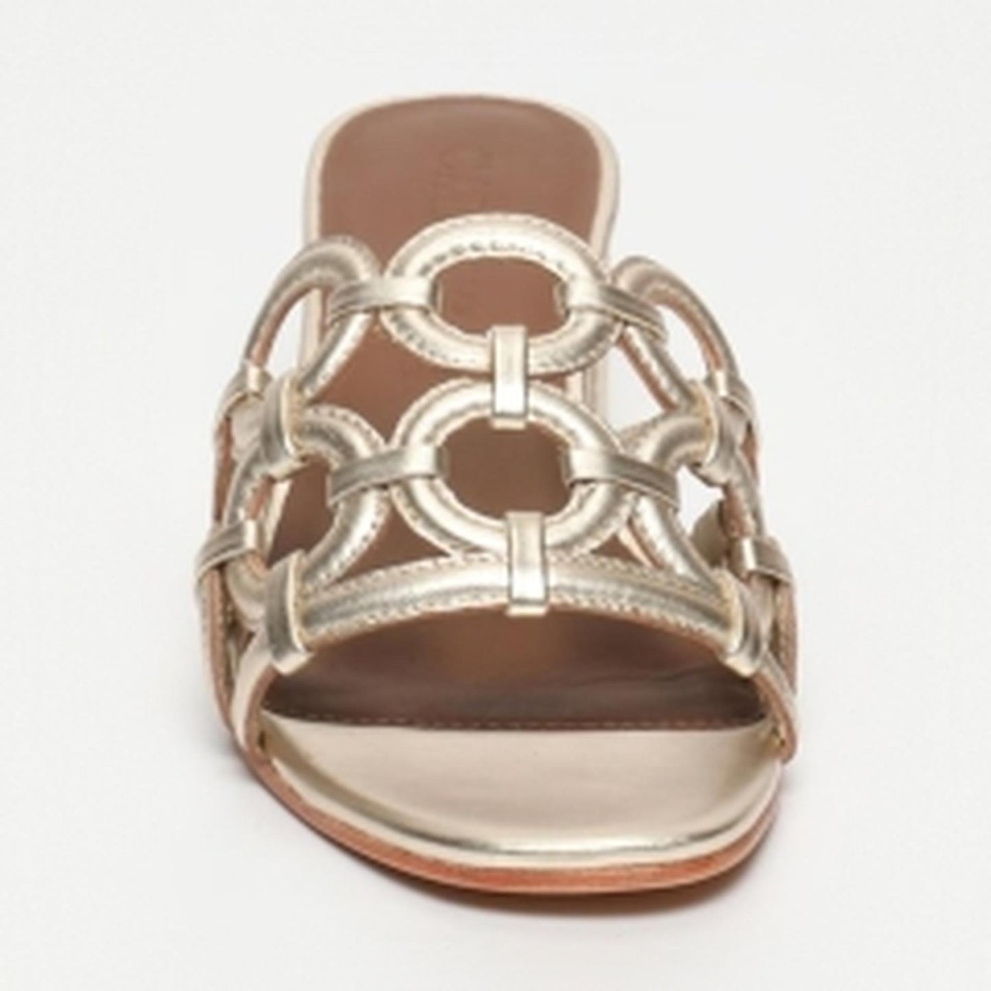 LENNO sandales en cuir gold