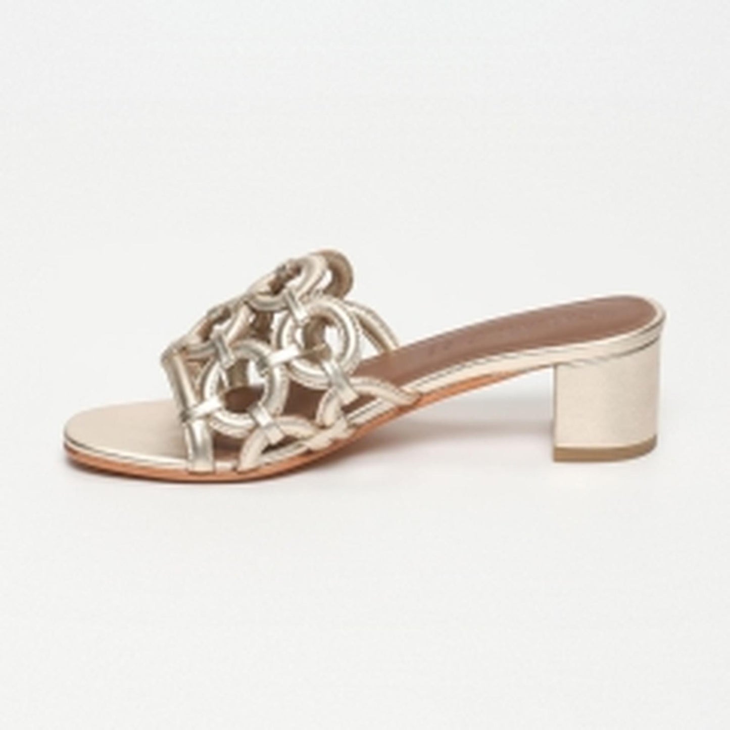 LENNO sandales en cuir gold