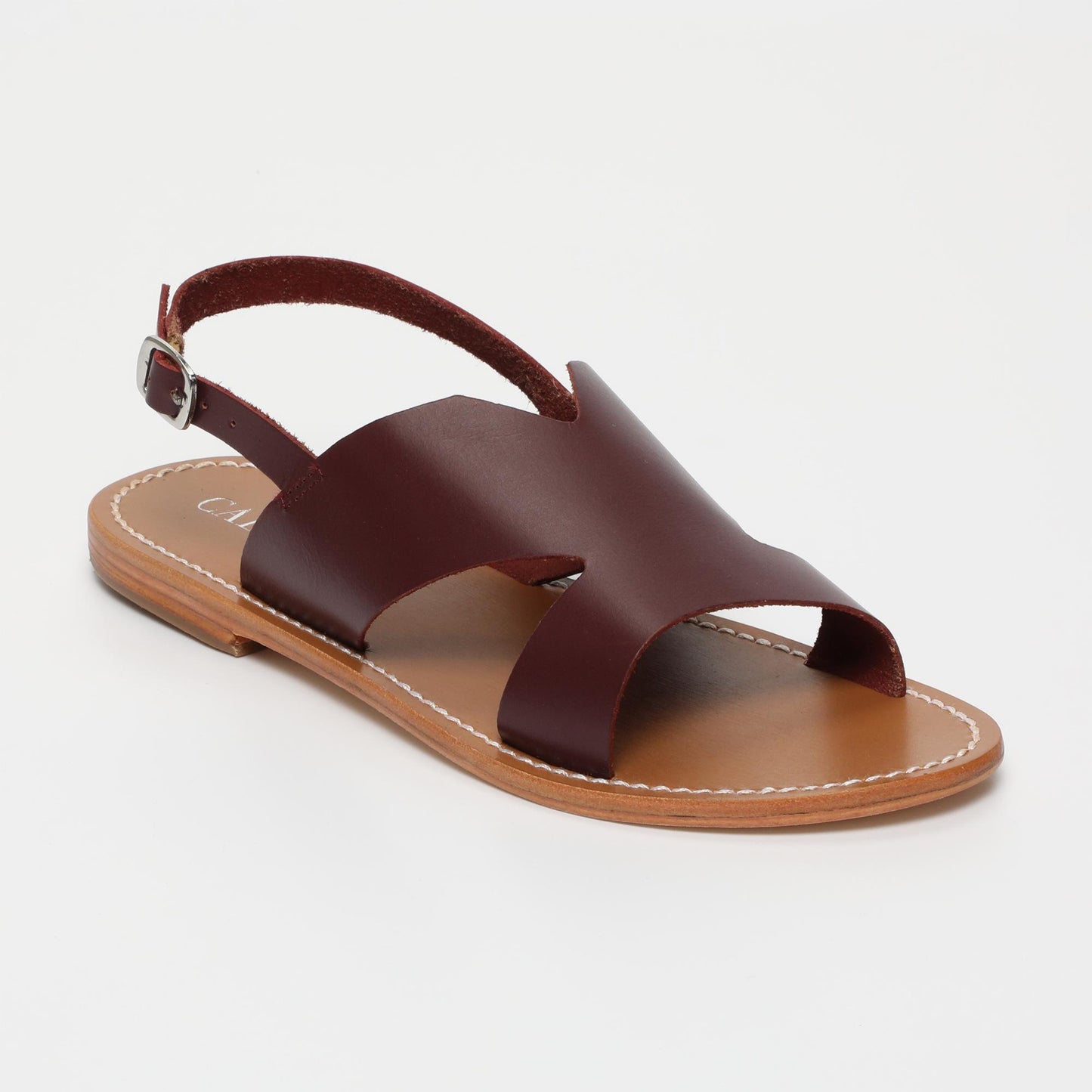 LIMA sandales en cuir burgundy