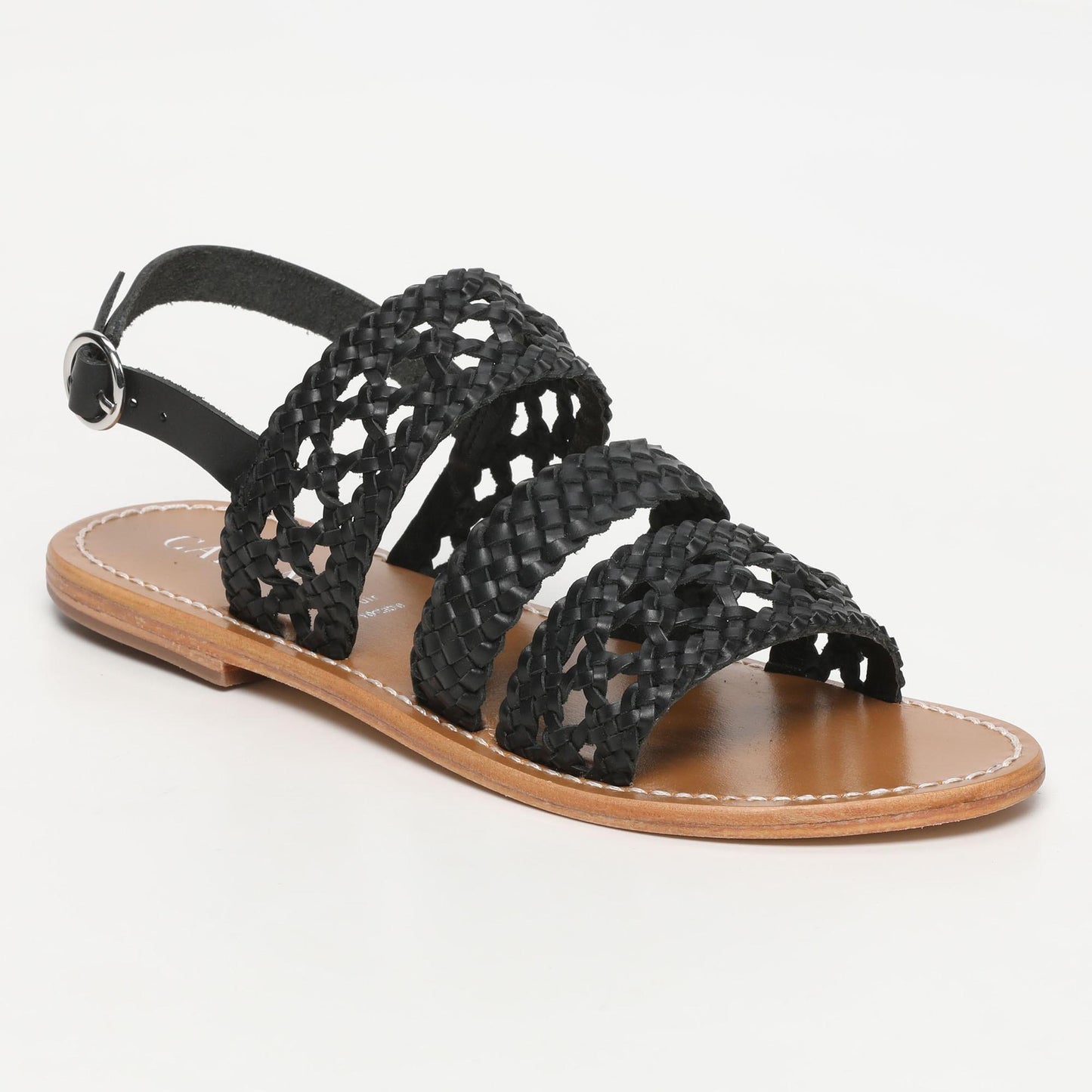 LISTA sandales en cuir black