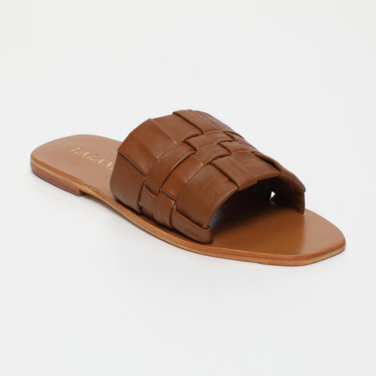 Leenna sandales en cuir camel