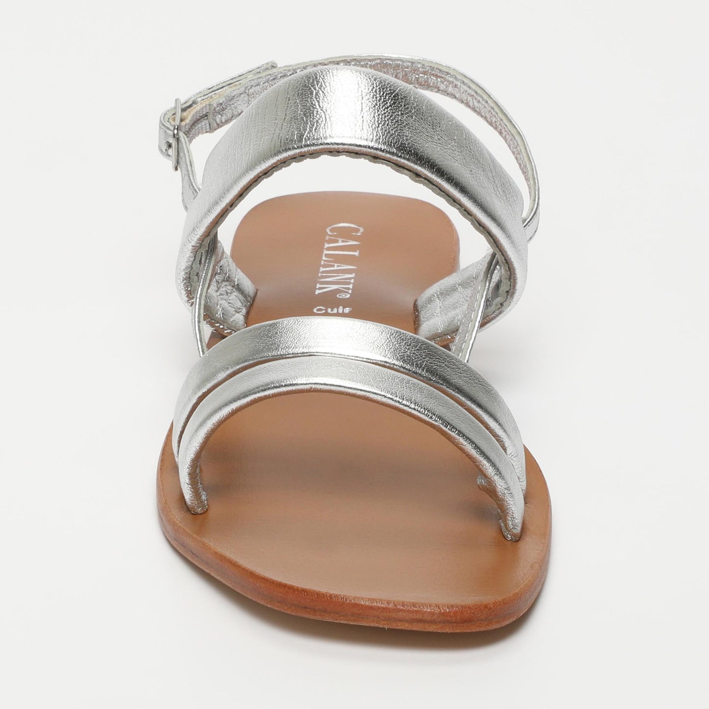 MADE sandales en cuir silver