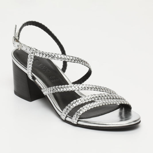 MAHALA sandales en cuir silver