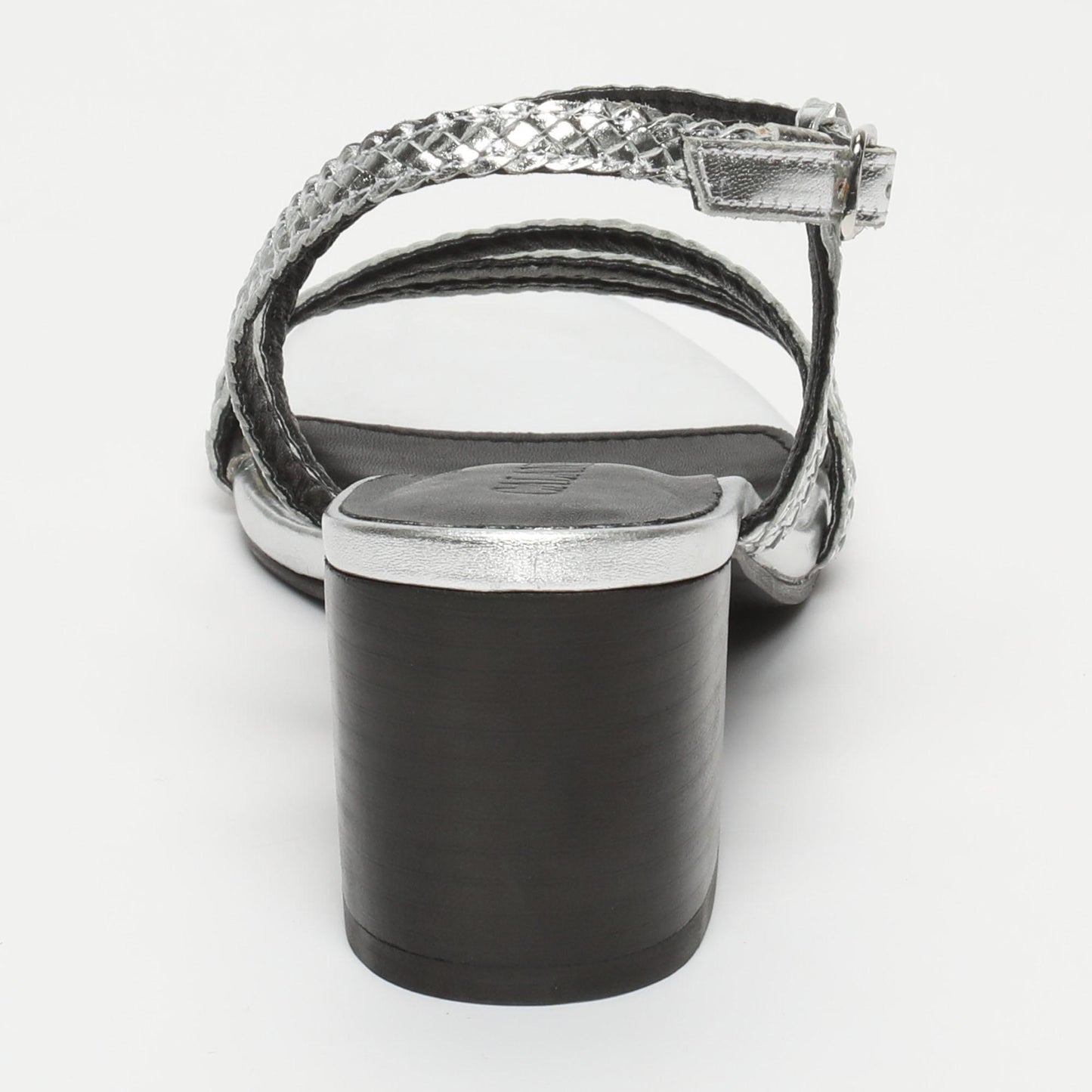 MAHALA sandales en cuir silver