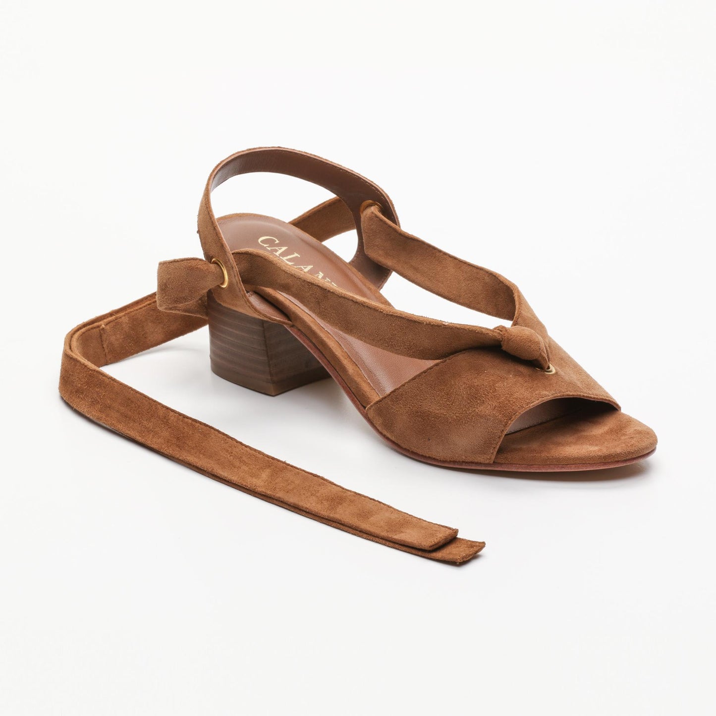 MAIKA sandales en cuir camel