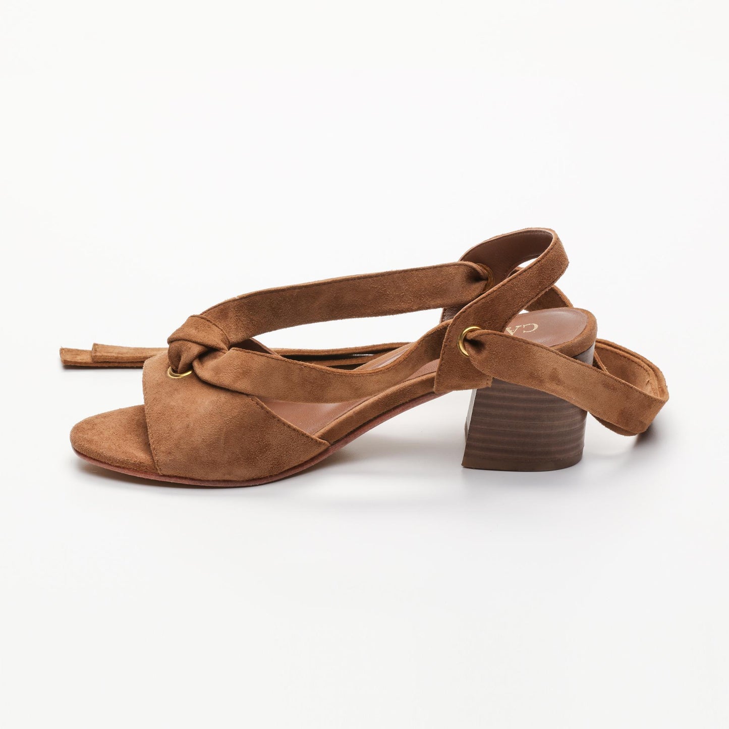 MAIKA sandales en cuir camel