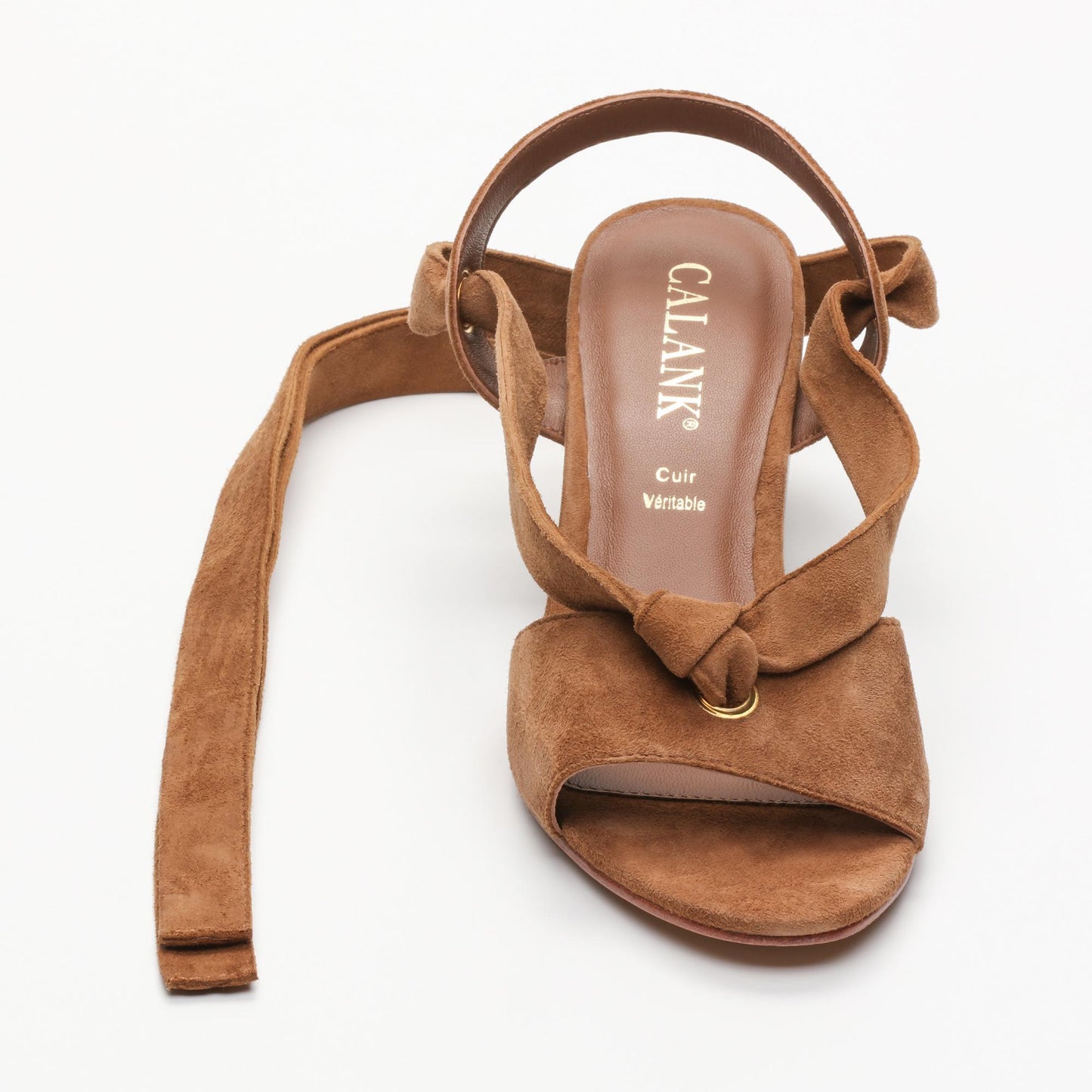 MAIKA sandales en cuir camel