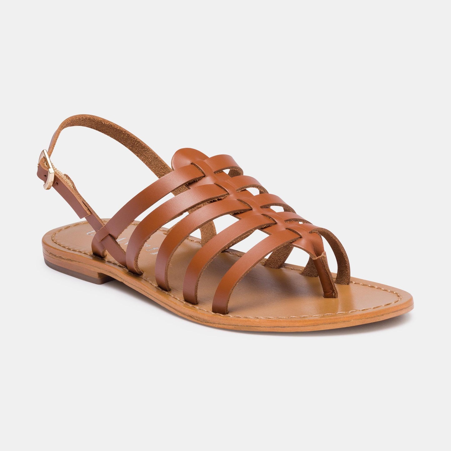 MAITEN sandales en cuir camel