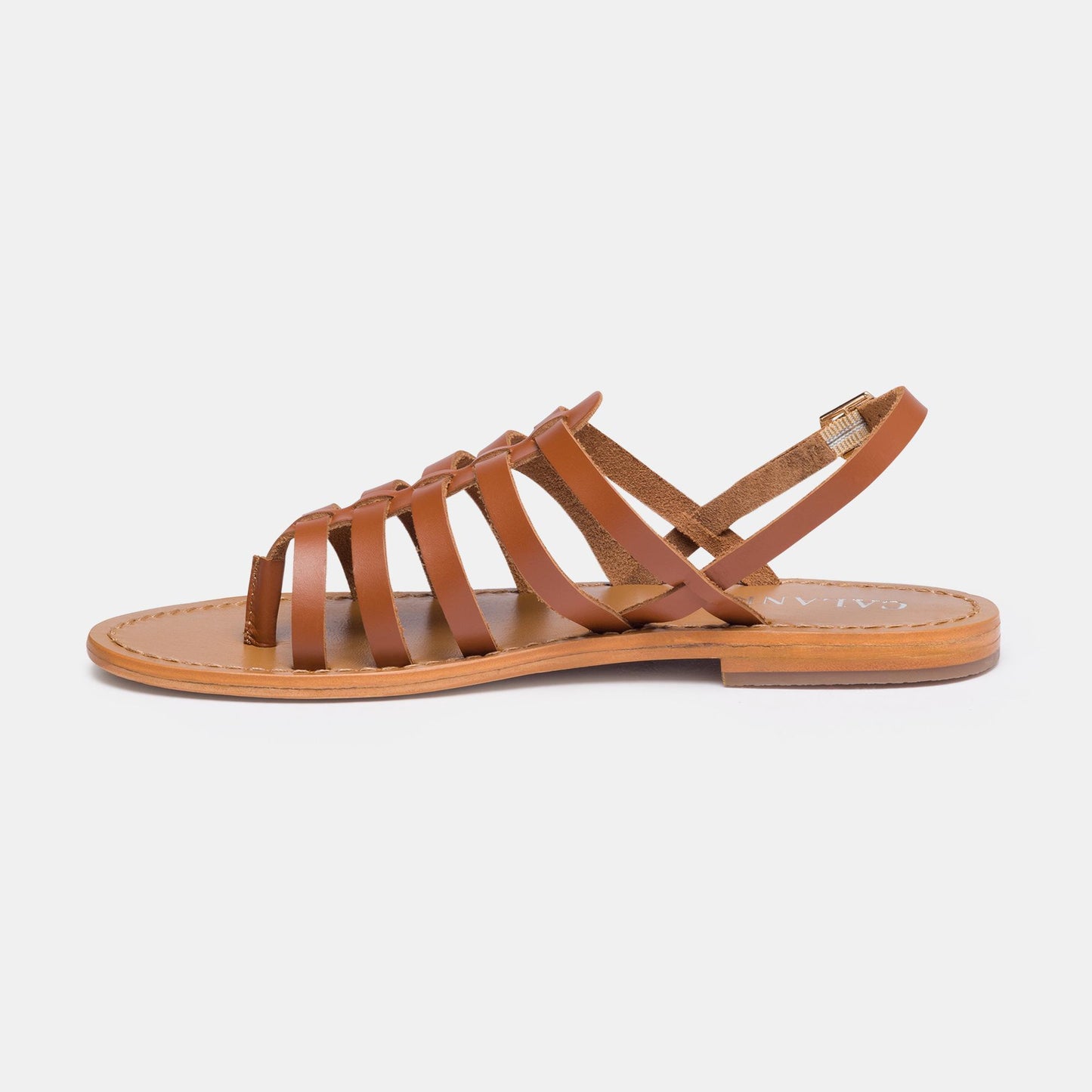 MAITEN sandales en cuir camel