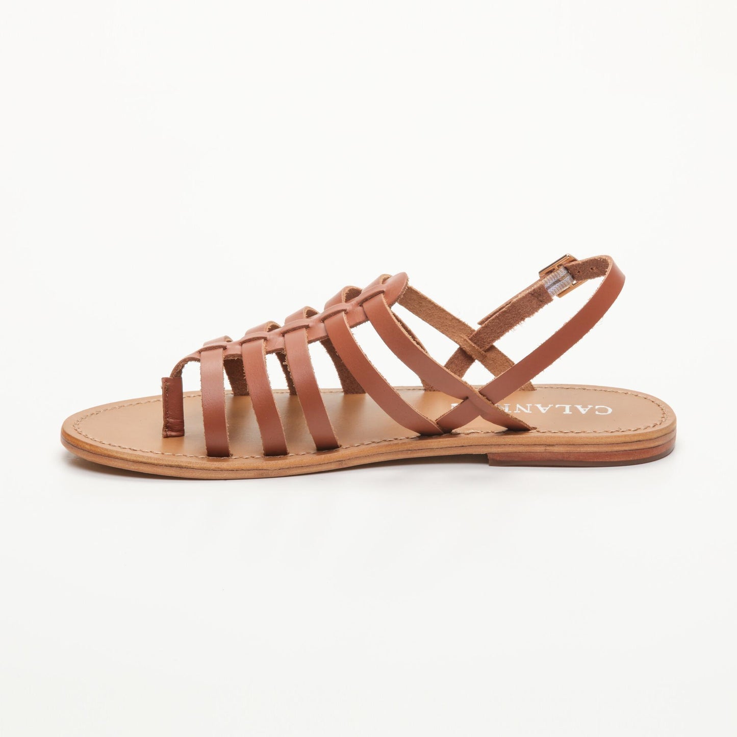 MAITEN sandales en cuir camel