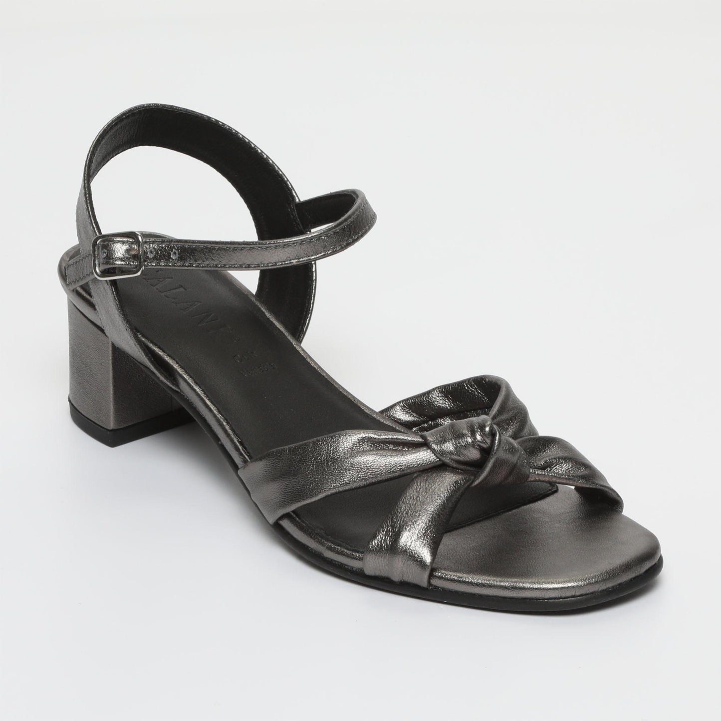 MEIKA sandales en cuir pewter