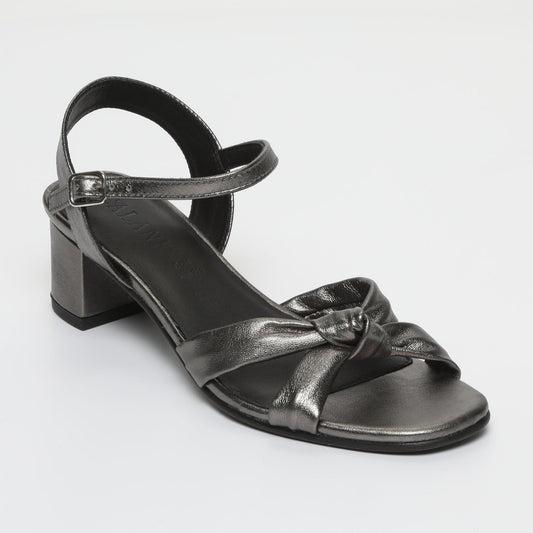 MEIKA sandales en cuir pewter