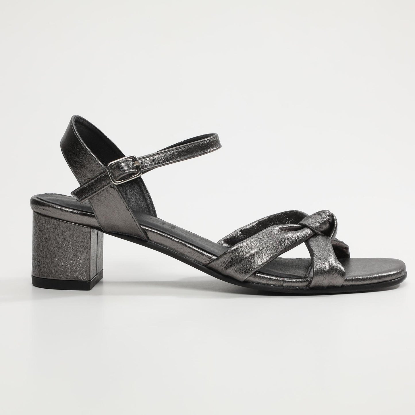 MEIKA sandales en cuir pewter