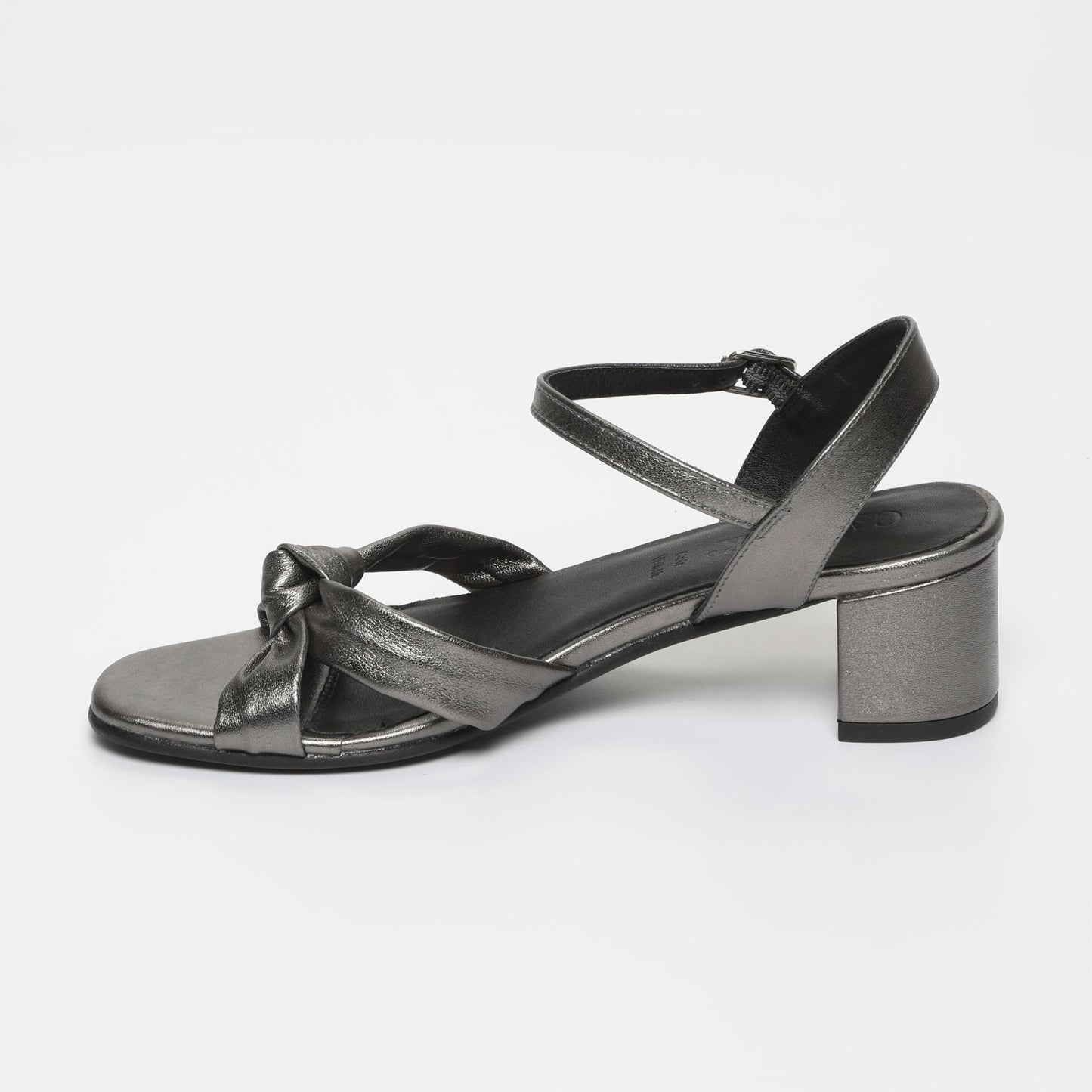 MEIKA sandales en cuir pewter