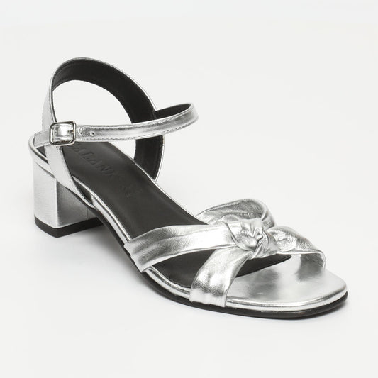 MEIKA sandales en cuir silver