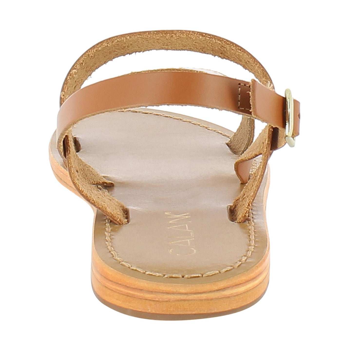 MILAGROSA sandales en cuir camel gold