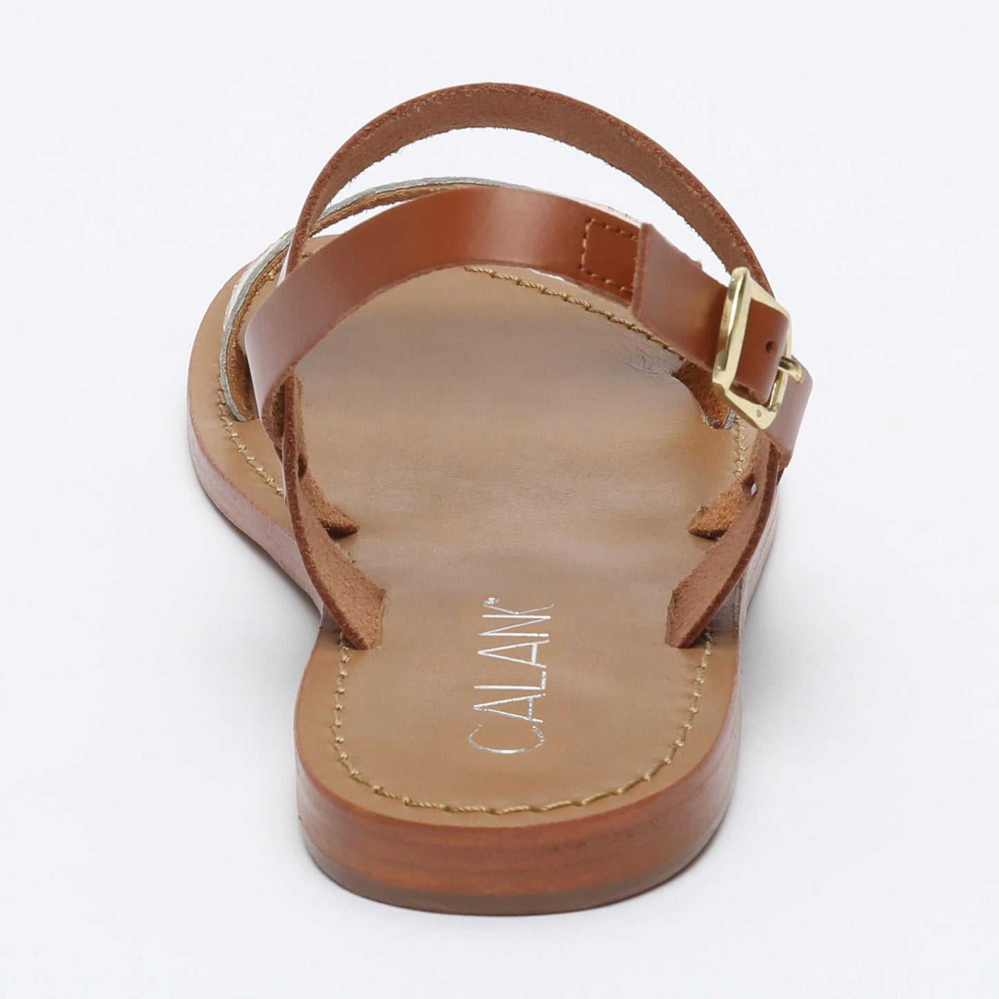 MILAGROSA sandales en cuir camel gold