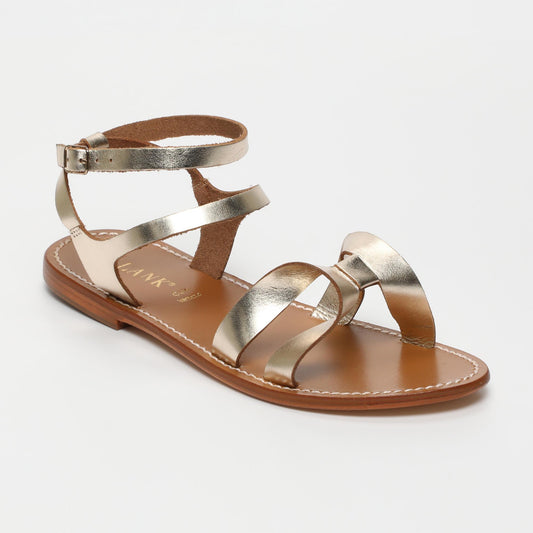 Madeline sandales en cuir gold