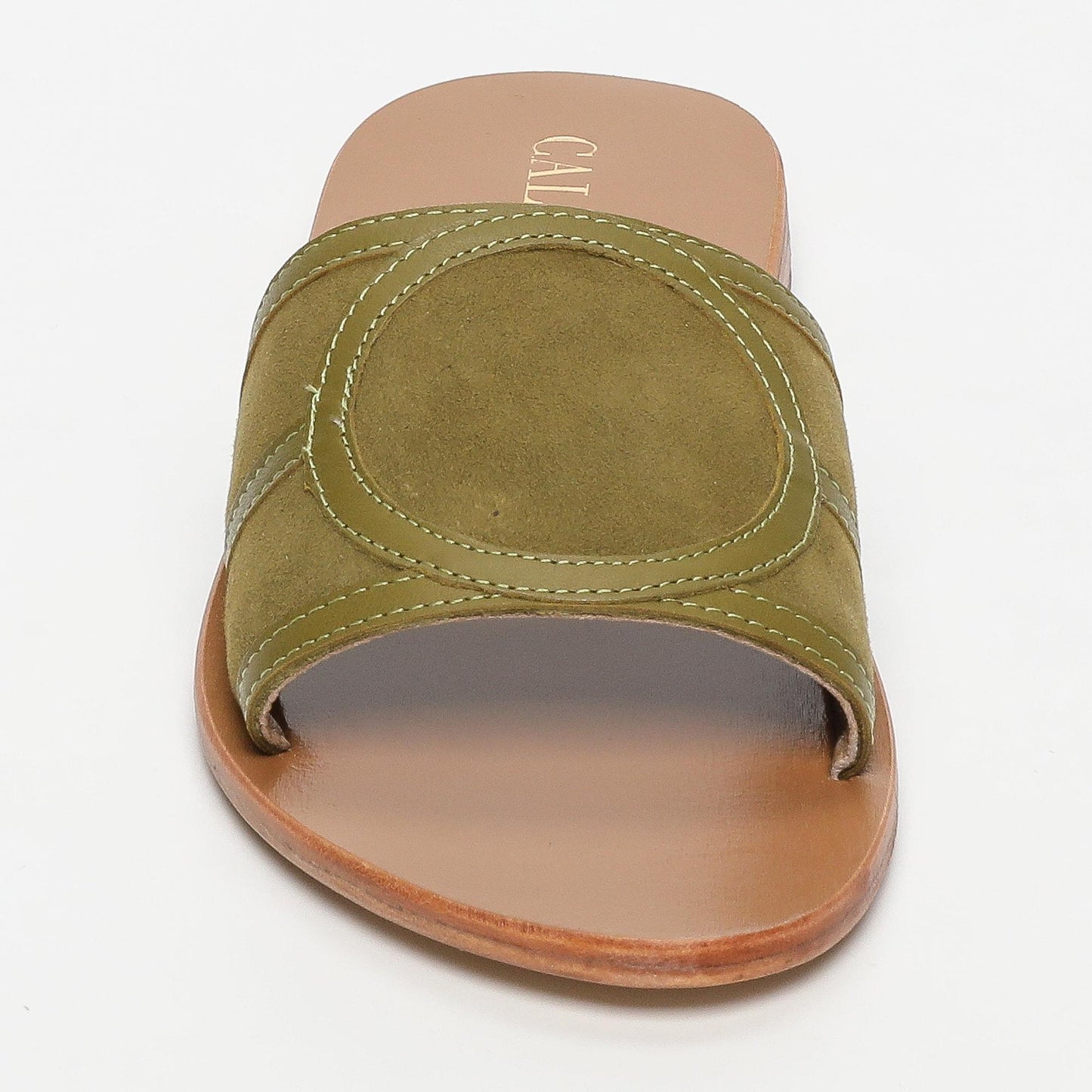 NARIMAN sandales en cuir olive