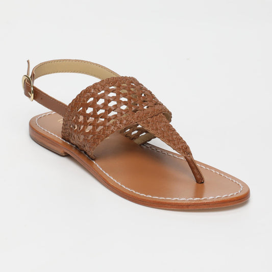 Naia sandales en cuir camel
