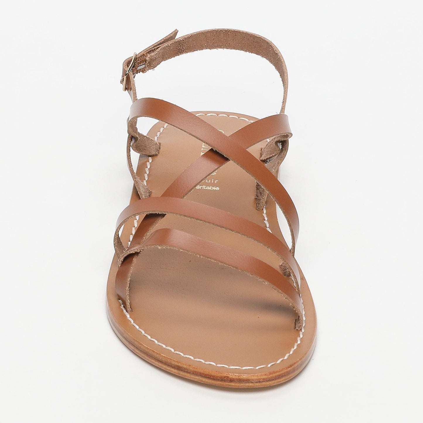 Nata sandales en cuir camel
