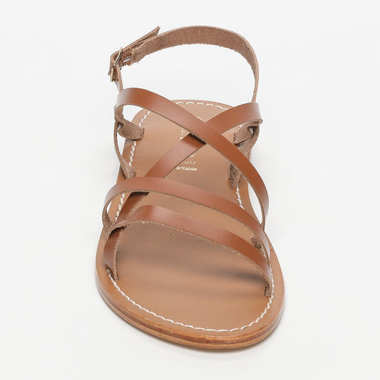 Nata sandales en cuir camel