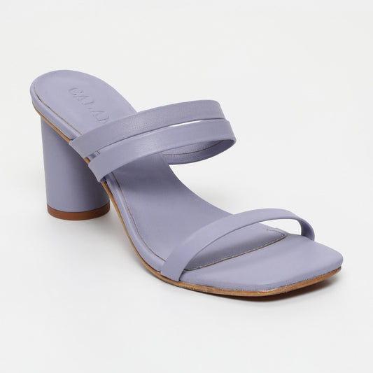 Natalie sandales en cuir lavender