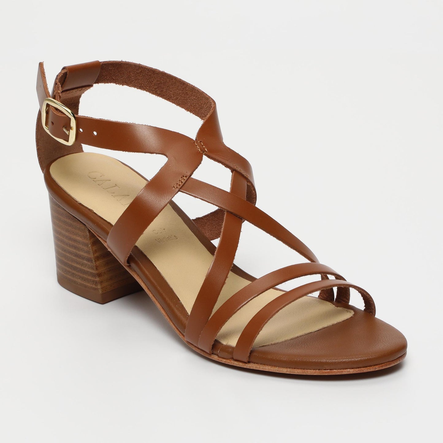 Nellie sandales en cuir camel