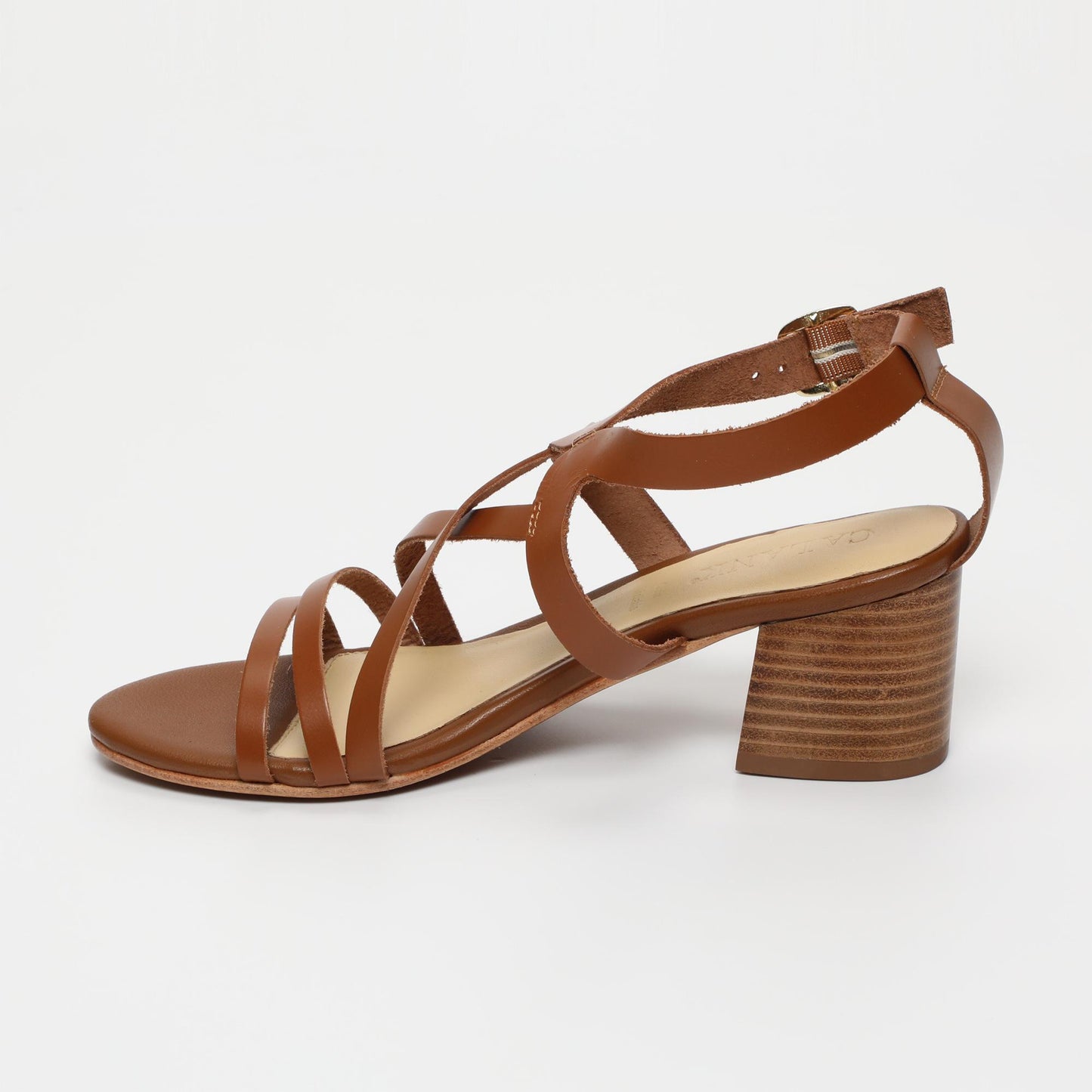 Nellie sandales en cuir camel