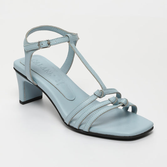 Nessa sandales en cuir sky blue
