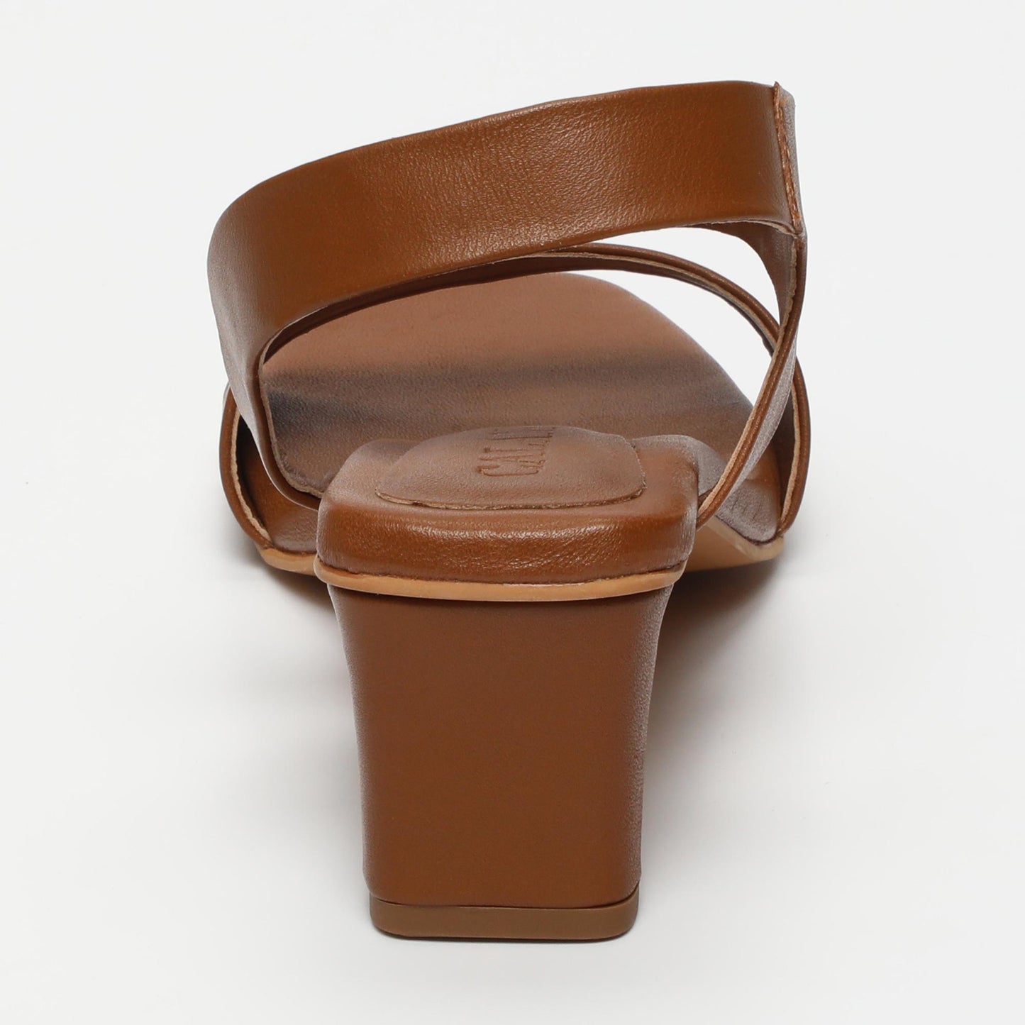 Netia sandales en cuir camel