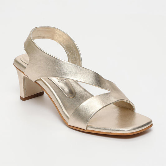 Netia sandales en cuir gold