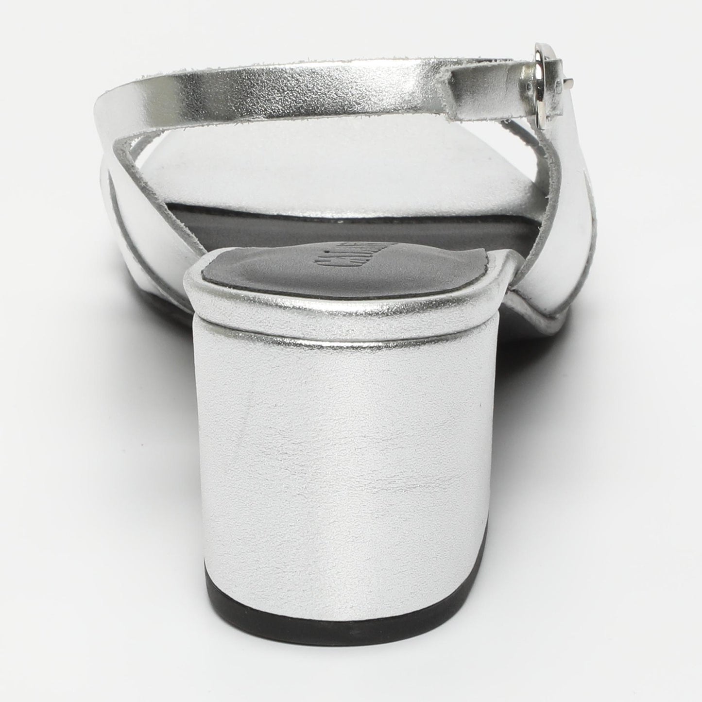 Netty sandales en cuir silver