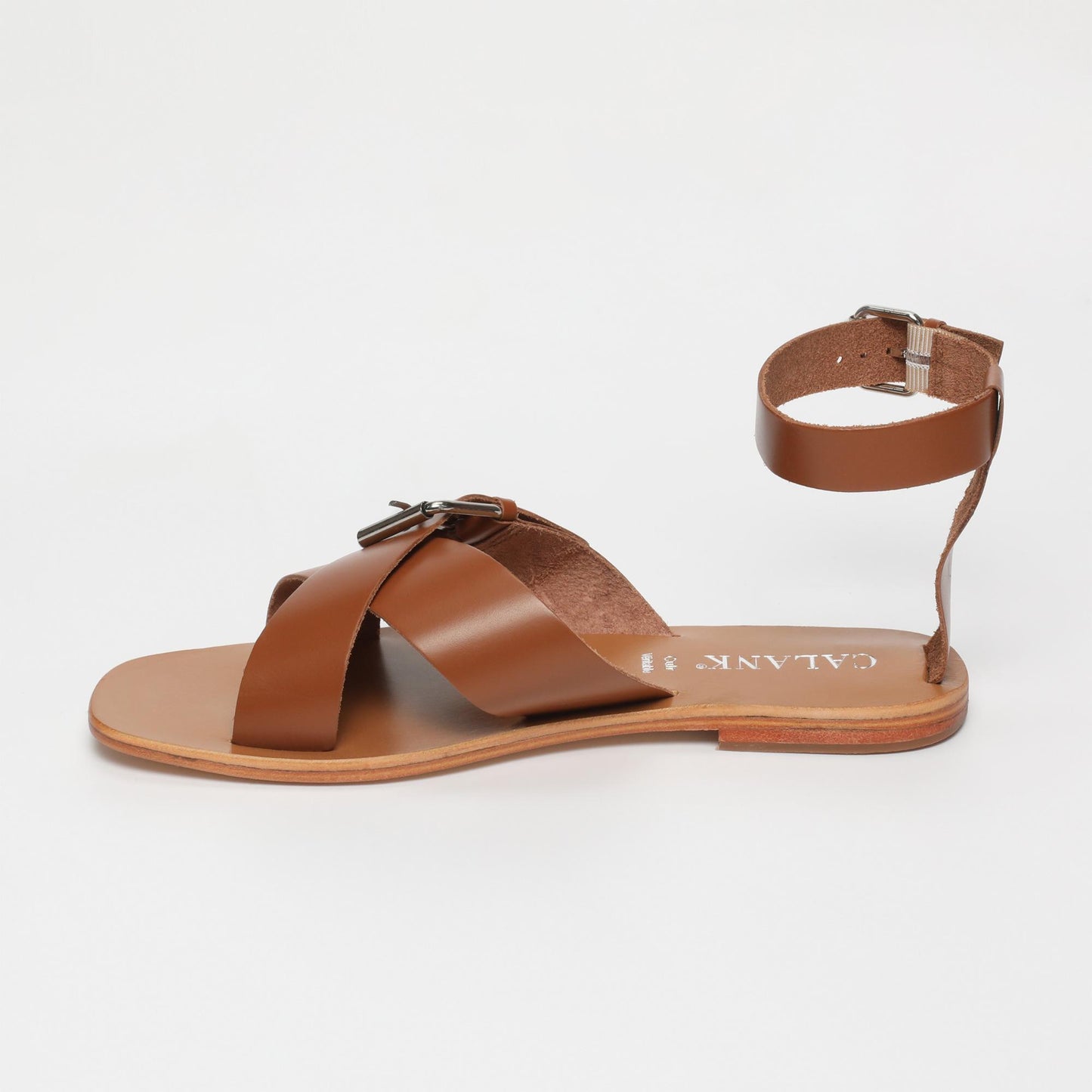 Nevaeh sandales en cuir camel