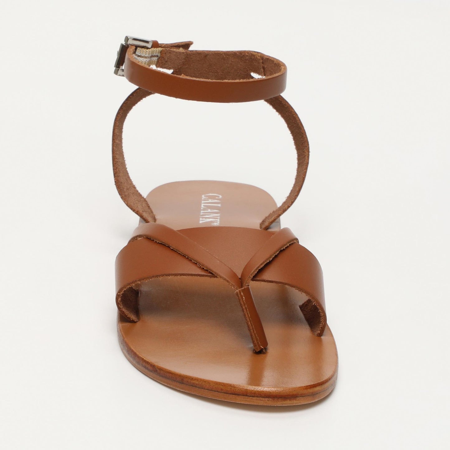 Neve sandales en cuir camel